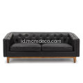 Sofa Kulit Hitam Alcott Oxford